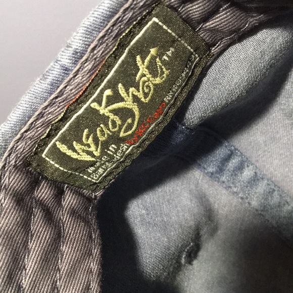 Skipper’s hat full 6 panel adjustable leather back strap boating cap faded blue - Picture 9 of 13